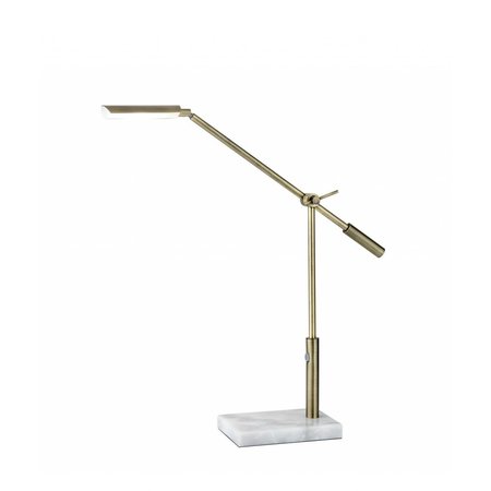 ESTALLAR Brass Metal LED Desk Lamp, 5 x 22 x 16-26 in. ES2627258